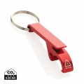 RCS recycled aluminum bottle and can opener, red