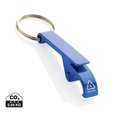 Logo trade promotional giveaways picture of: RCS recycled aluminum bottle and can opener