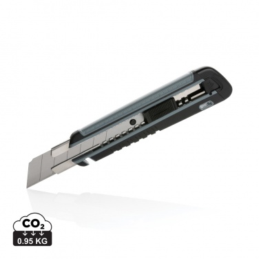 Logotrade promotional gift picture of: Refillable RCS rplastic heavy duty snap-off knife soft grip