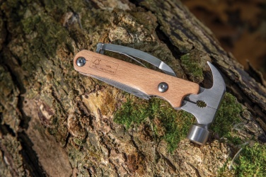 Logo trade promotional giveaway photo of: Wooden multi-tool hammer