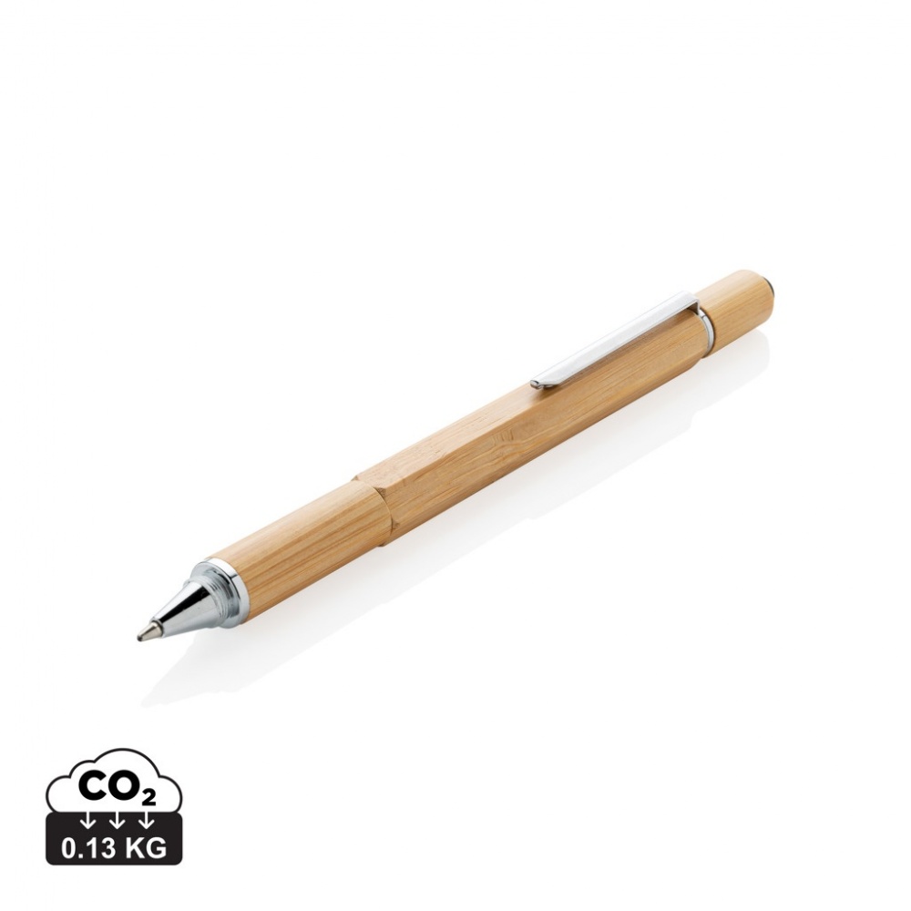 Logotrade advertising product picture of: Bamboo 5-in-1 toolpen