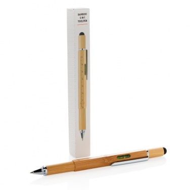 Logotrade promotional merchandise photo of: Bamboo 5-in-1 toolpen