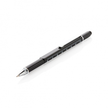 Logo trade corporate gifts image of: 5-in-1 aluminium toolpen