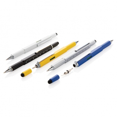 Logo trade promotional products picture of: 5-in-1 aluminium toolpen