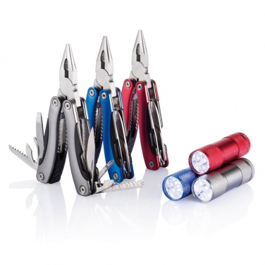 Logo trade promotional giveaways image of: Multitool and torch set