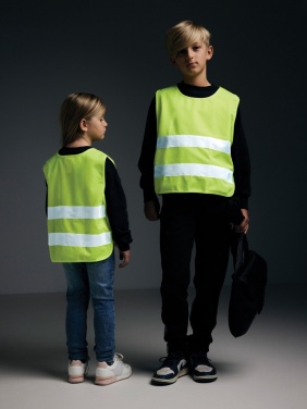 Logo trade promotional items image of: GRS recycled PET high-visibility safety vest 3-6 years