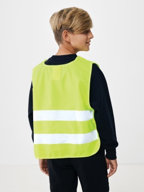 Logotrade promotional product image of: GRS recycled PET high-visibility safety vest 7-12 years