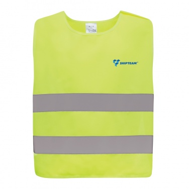 Logo trade promotional merchandise picture of: GRS recycled PET high-visibility safety vest 7-12 years