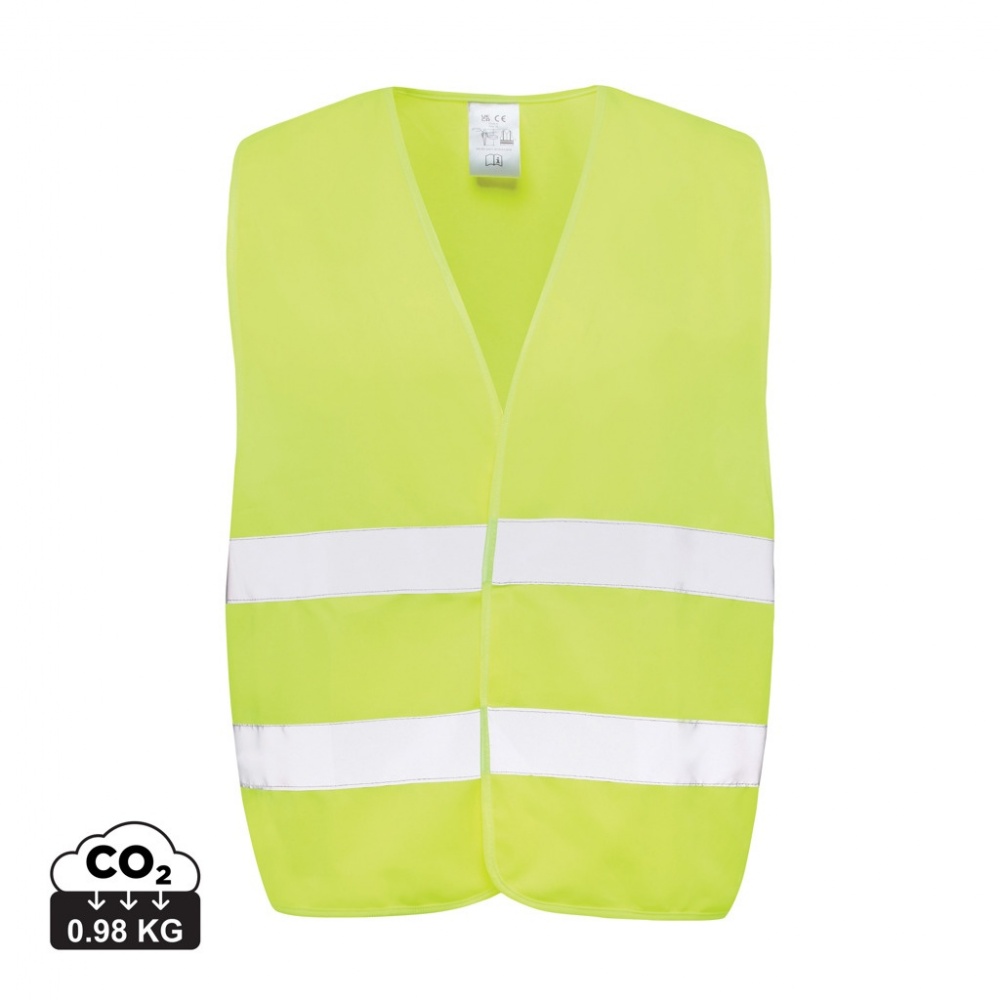 Logo trade business gifts image of: GRS recycled PET high-visibility safety vest