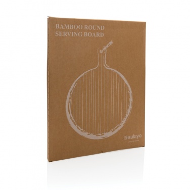 Logo trade promotional giveaways picture of: Ukiyo bamboo round serving board