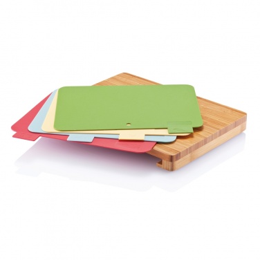 Logo trade promotional merchandise image of: Cutting board with 4pcs hygienic boards