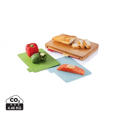 Logo trade promotional merchandise picture of: Cutting board with 4pcs hygienic boards