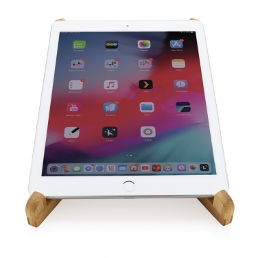 Logotrade promotional item picture of: Bamboo portable laptop stand