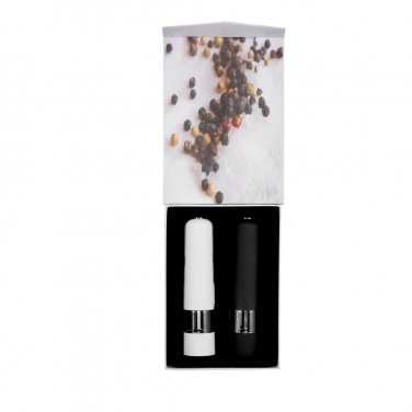 Logo trade promotional giveaways picture of: Electric pepper and salt mill set