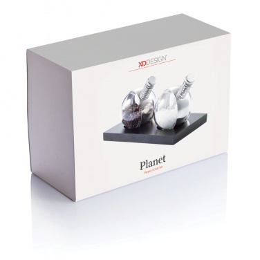 Logo trade promotional merchandise image of: Planet pepper & salt set