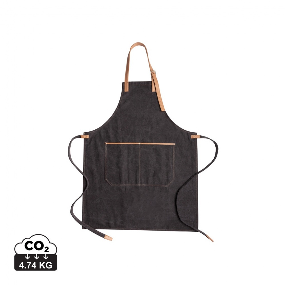 Logo trade promotional giveaways picture of: Deluxe canvas chef apron