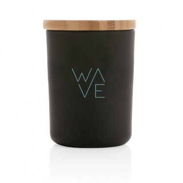 Logo trade promotional giveaways picture of: Ukiyo deluxe scented candle with bamboo lid