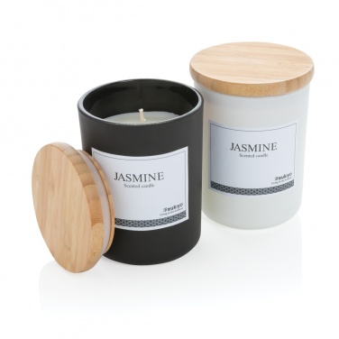 Logotrade advertising products photo of: Ukiyo deluxe scented candle with bamboo lid