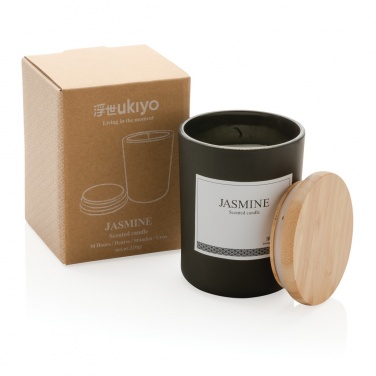 Logotrade promotional gifts photo of: Ukiyo deluxe scented candle with bamboo lid