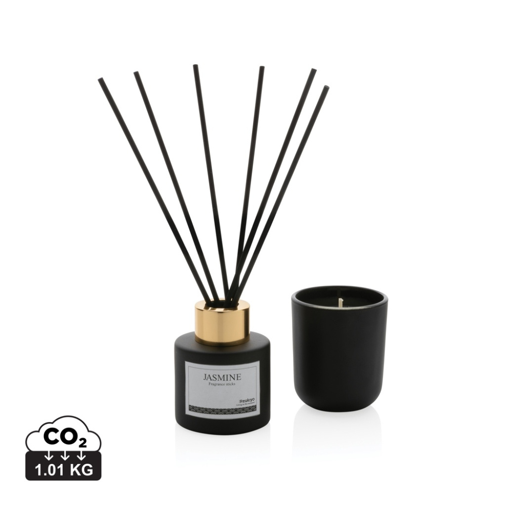 Logotrade promotional product image of: Ukiyo candle and fragrance sticks gift set