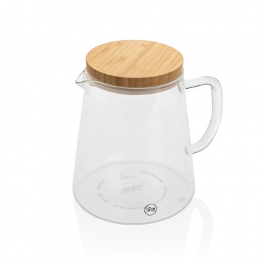 Logotrade promotional giveaways photo of: Ukiyo borosilicate glass carafe with bamboo lid 1.2L