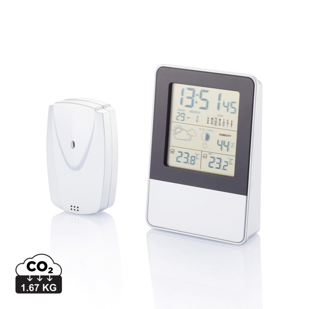 Logotrade promotional merchandise image of: Indoor/outdoor weather station