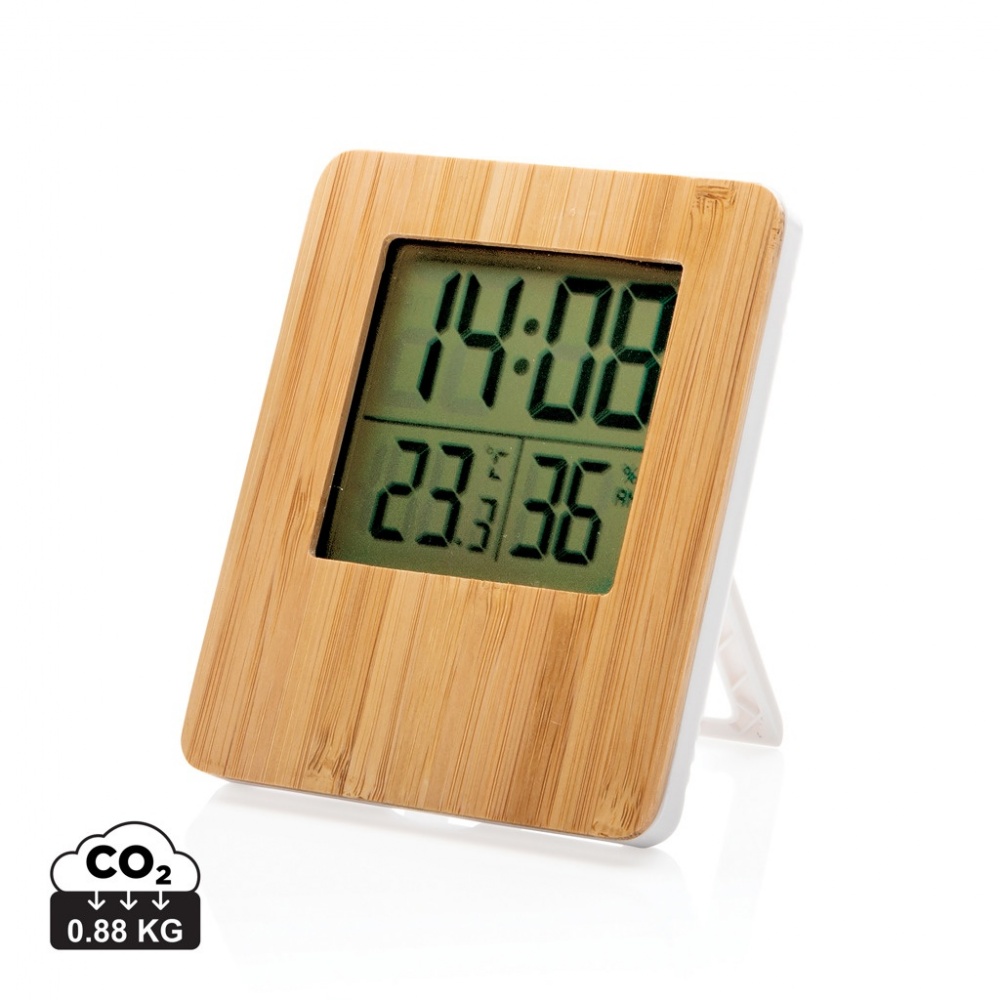 Logotrade promotional products photo of: Bamboo weather station