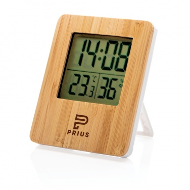 Logo trade promotional merchandise photo of: Bamboo weather station