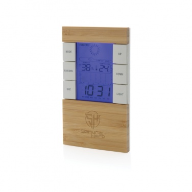 Logotrade promotional gift picture of: Utah RCS rplastic and bamboo weather station