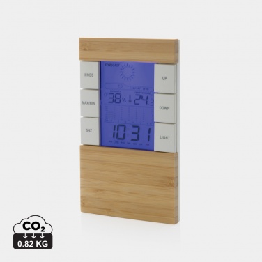 Logo trade promotional giveaways picture of: Utah RCS rplastic and bamboo weather station