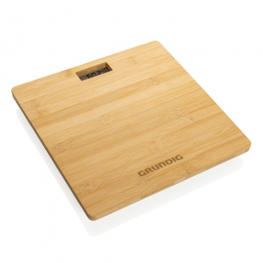 Logotrade promotional product picture of: Grundig Bamboo Digital Body Scale