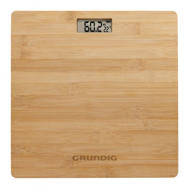 Logotrade promotional merchandise photo of: Grundig Bamboo Digital Body Scale