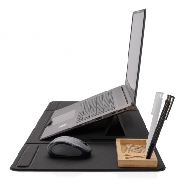 Logo trade promotional items picture of: Impact AWARE RPET Foldable desk organizer with laptop stand