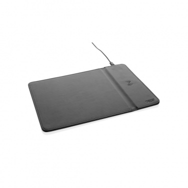 Logotrade promotional item image of: Swiss Peak RCS recycled PU 10W wireless charging mousepad