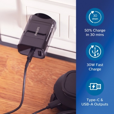 Logo trade advertising products image of: Philips ultra fast PD wall charger