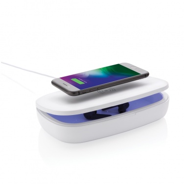 Logotrade promotional giveaway picture of: UV-C steriliser box with 5W wireless charger