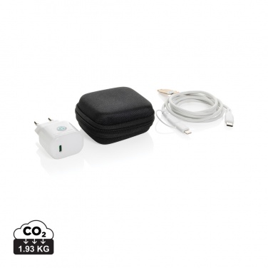 Logotrade promotional merchandise picture of: Boost RCS reycled PET 20W type C 2 pcs charging set