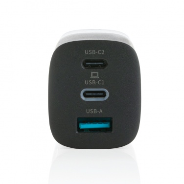 Logotrade promotional item picture of: Philips 65W ultra fast PD 3-port USB wall charger