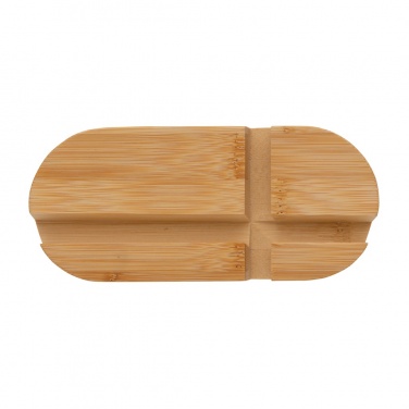 Logo trade promotional giveaways image of: Bamboo tablet and phone holder