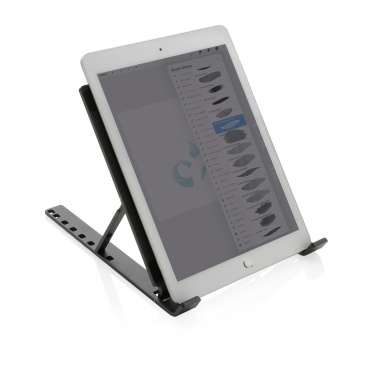 Logotrade promotional gift picture of: Terra RCS recycled aluminium universal laptop/tablet stand