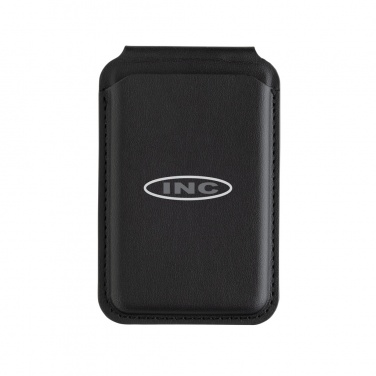 Logo trade promotional merchandise image of: Magstand RCS recycled PU magnetic phone wallet with stand