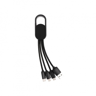 Logo trade corporate gifts picture of: 4-in-1 cable with carabiner clip