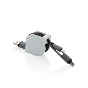 Logotrade promotional item picture of: 3-in-1 retractable cable