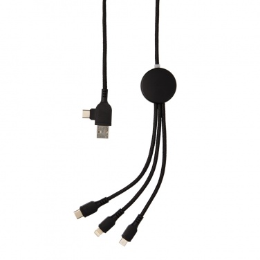 Logo trade promotional items image of: Light up logo 6-in-1 cable