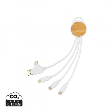 Logo trade promotional items picture of: RCS recycled plastic Ontario 6-in-1 round cable