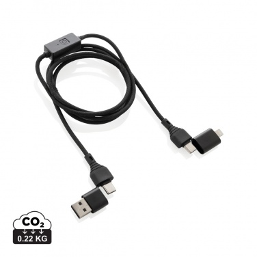 Logotrade promotional item image of: Datalock RCS recycled 60W hacking protection cable