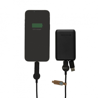 Logotrade promotional product picture of: Oakland RCS recycled plastic 6-in-1 fast charging 45W cable