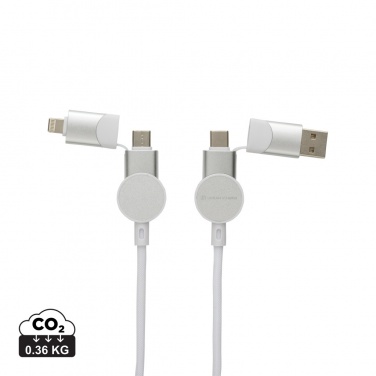 Logotrade advertising product picture of: Oakland RCS recycled plastic 6-in-1 fast charging 45W cable