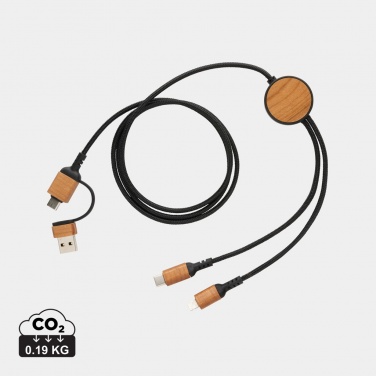 Logo trade promotional items image of: Ohio RCS certified recycled plastic 6-in-1 cable