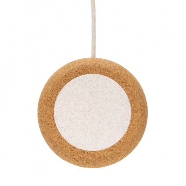 Logotrade promotional giveaway picture of: Cork and Wheat 5W wireless charger